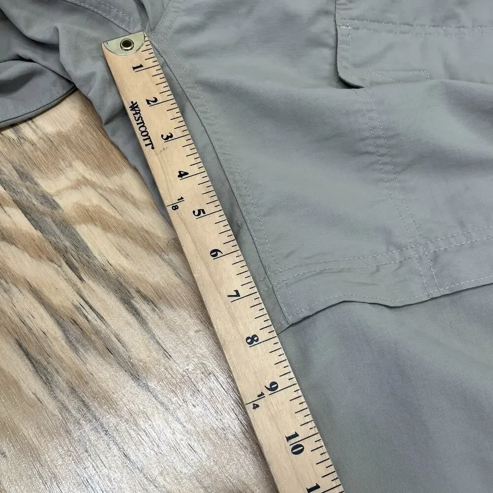 North Face Paramount Peak Convertible Hiking Pants Mens XL Beige Belted Outdoor